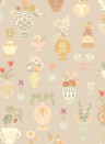 Majvillan Wallpaper Floral Daiquiri XL - Misty Gray