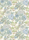 GP & J Baker Tapete Summer Peony - Aqua
