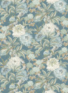 GP & J Baker Tapete Summer Peony - Denim