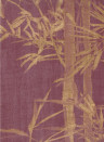 Sian Zeng Carta da parati panoramica Bamboo Gold Burgundy - All Panels
