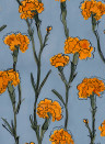 Tres Tintas Carta da parati Clavelitos - Blue