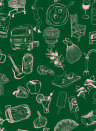 Tres Tintas Carta da parati Souvenirs - Green