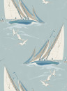 Mulberry Home Carta da parati Round the Island - Blue