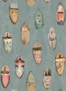 Mulberry Home Papier peint Babouches - Teal