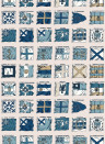 Mulberry Home Wallpaper Naval Ensigns - Blue