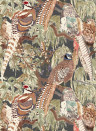 Mulberry Home Tapete Game Birds - Charcoal