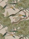 Mulberry Home Tapete Grand Flying Ducks - Emerald