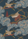 Mulberry Home Tapete Grand Flying Ducks - Red/ Blue