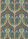 GP & J Baker Tapete Birds & Cherries - Indigo