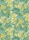 GP & J Baker Tapete Trumpet Flowers - Emerald