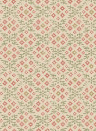 GP & J Baker Wallpaper Grantly - Red/ Green