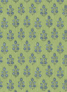 GP & J Baker Wallpaper Poppy Sprig - Green/ Blue