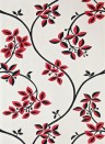 Farrow & Ball Papier peint Ringwold - White Tie/ Rectory Red/ Off-Black