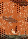 Tres Tintas Mural Tetris Chinoiseries - Orange