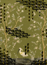 Tres Tintas Mural Tetris Chinoiseries - Green