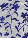 Tres Tintas Tapete Blooming Damask - Blue