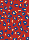 Tres Tintas Carta da parati Funky Leopard - Red