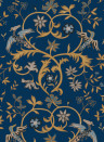 Coordonné Papier peint Antwerp Damask - Sapphire