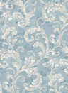 Coordonné Tapete Byzantine Damask - Sapphire
