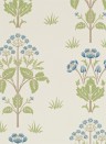 Morris & Co Papier peint Meadow Sweet - Cornflower/ Leaf