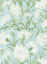 Harlequin Wallpaper Fleur de Joie - Chalk/ Emerald/ Sky
