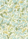 Harlequin Wallpaper Tree Tops - Honey/ Clover/ Sky