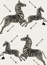 Jannelli & Volpi Papier peint Zebras Grasscloth - 26006