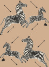 Jannelli & Volpi Papier peint Zebras Grasscloth - 26007