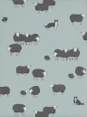 Little Greene Wallpaper Nip & Lassie - Celestial Blue