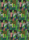 Designers Guild Tapete Raku Patchwork - Emerald