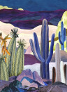 Christian Lacroix Papier peint panoramique Lanzarote Garden - Indigo