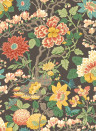 GP & J Baker Wallpaper Little Magnolia - Charcoal/ Jewel