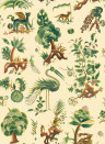 GP & J Baker Wallpaper Gertrude - Document Green