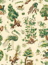 GP & J Baker Tapete Grand Gertrude - Document Green