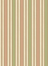 GP & J Baker Tapete Melbourne Stripe - Soft Red/ Green