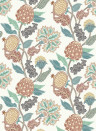Osborne & Little Wallpaper Cynara - Chestnut/ Eucalyptus