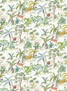 Osborne & Little Papier peint Salento - Leaf/ Chartreuse