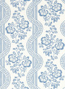 Sanderson Wallpaper Aubrey - Pottery Blue