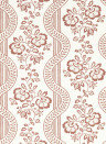 Sanderson Wallpaper Aubrey - Fareham Red