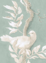 Lewis & Wood Carta da parati Doves - Aquamarine