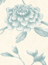 Lewis & Wood Carta da parati Jasper Peony - Aqua