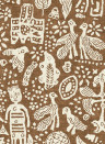 Lewis & Wood Carta da parati Minna Maze - Ginger
