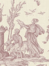 Lewis & Wood Tapete Toile Baptiste - Cerise