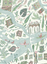 Lewis & Wood Tapete Utopia - Pistachio Rose