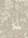 Lewis & Wood Carta da parati Voysey Park - Flax