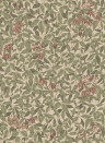 Sandberg Wallpaper Linnea - Burgundy