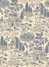 GP & J Baker Wallpaper Home Park - Royal Blue
