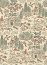 GP & J Baker Wallpaper Home Park - Antique