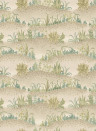 GP & J Baker Carta da parati Garden Tapestry - Soft Blue/ Green