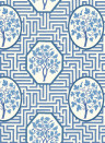 GP & J Baker Tapete Royal Maze - Royal Blue